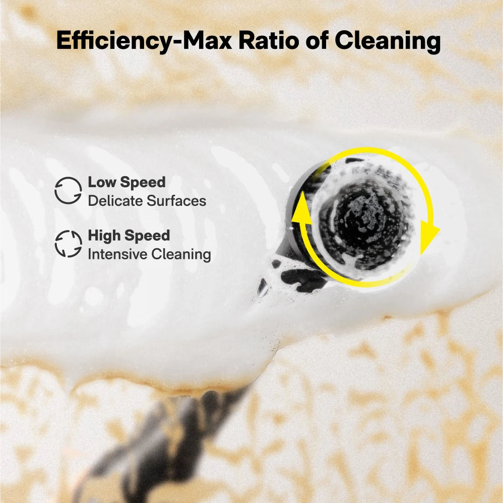 Wand™ Rechargeable Electric Cordless Spin Scrubber with 12 Brush Heads for Efficient Grout and Bathroom Cleaning